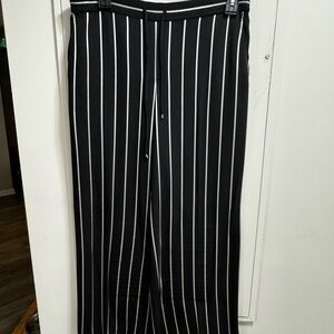 Lauren Ralph Lauren Black and Cream Striped Trousers